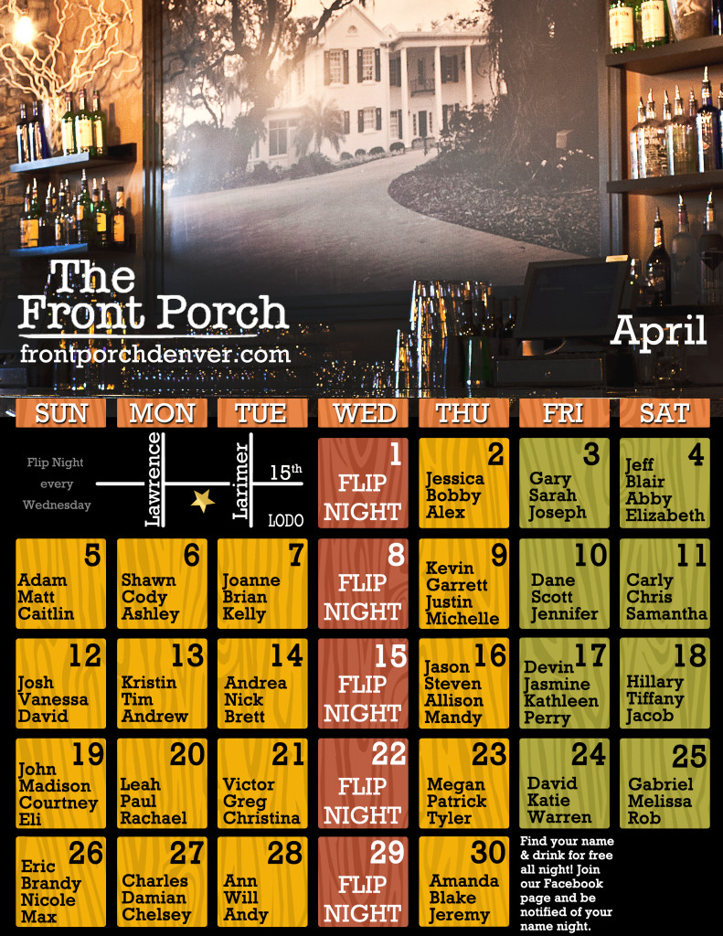 April Final Front Porch Calendar